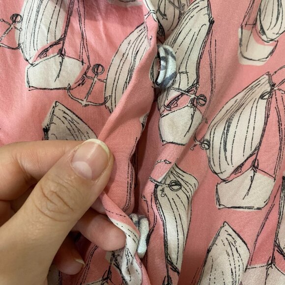 Anthropologie Maeve Tourista Sailboat Romper Size 6 - Picture 7 of 9